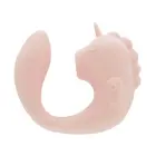 Unihorn C-Horse Coral Throb divējāds vibrators – 15 cm – Oranžs — Foto 2