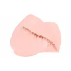Kokos Sally intymus prietaisas Anatomical Ribbed Tunnel, plokščias pagrindas 21 cm – kūno spalva — Nuotrauka 5