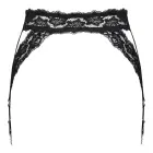 Cottelli Lingerie кружевной пояс для чулок с акцентом в виде сердца – чёрный – L/XL — Фото 8