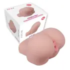 Double Hole masturbaator (S) – realistlikud tupe- ja anaalkanalid – nahavärv — Foto 1