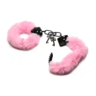Cuffed in Fur pūkaini metāla rokudzelži – rozā — Foto 4
