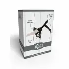 Get Real Pleasure Harness – adjustable strap-on harness with 3 silicone rings – black — Photo 9