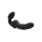 Slim Rider – Rievots vibrējošs bezsiksnu strap-on – miesas krāsa — Foto 2