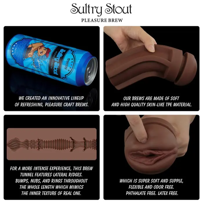 Pleasure Brew Sultry Stout – masturbators alus bundžā, TPE