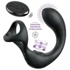 AFE Ass-Gasm Taint-Alizer Vibrating Cock Ring with Prostate & Perineum Stimulator – Black — Photo 2