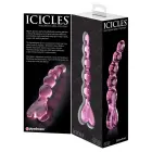 Icicles No. 43 Klaasist Dildo – 20 cm (8″) – Roosa — Foto 5