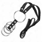 KINK Adjustable 4 Connected Metal Rings with Leather Belt 112 cm — Photo 5
