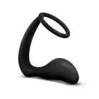 Blush Anal Adventures Platinum Silicone Plug & Performance Ring – Black — Photo 1