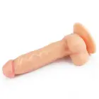 LoveToy The Ultra Soft Dude – realistiškas dildo – TPE – kūno spalvos – 20,3 cm — Nuotrauka 5