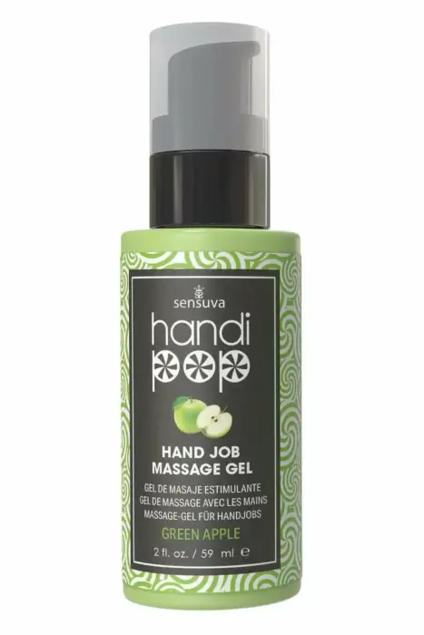 Sensuva HandiPop – съедобный массажный гель – зелёное яблоко – 59 мл