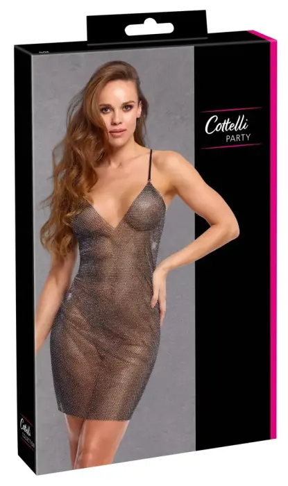 Cottelli Party блестящее платье – чёрное – S/M