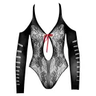 NO:XQSE mežģīņu bodijs ar atvērtu starpkāju un izgriezumiem – S/L Foto 10