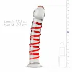 Gildo Model 15 stiklinis dildo – 20 cm (8″) – raudonas — Nuotrauka 4
