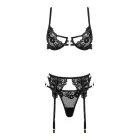 Lacina 3 daļīgs apakšveļas komplekts – melns – L/XL — Foto 5