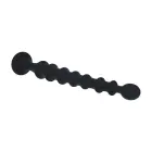 LEVELZ Ribbed Silicone Anal Probe – Black — Photo 3