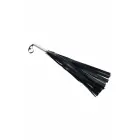 Sportsheets Edge Flogger – флоггер из искусственной кожи с рукояткой из нержавеющей стали – чёрный — Фото 5