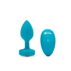 b-Vibe Vibrating Jewel Plug S/M – 9.8 cm – Blue — Photo 1