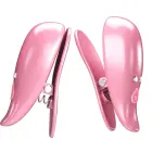 PRETTY LOVE - Leaf Vibrating Nipple Clamps - Red — Photo 2