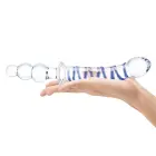 Glas Twister kahepoolne klaasist dildo – 23.5 cm (9.3″) – läbipaistev — Foto 6