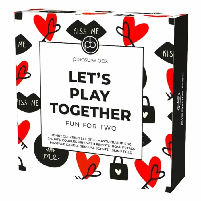 PLEASURE BOX Let's Play Together – couples set with accessories and guide