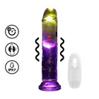 RealRock LED Vibrating Dildo – 18 cm (7″) – Clear — Photo 7