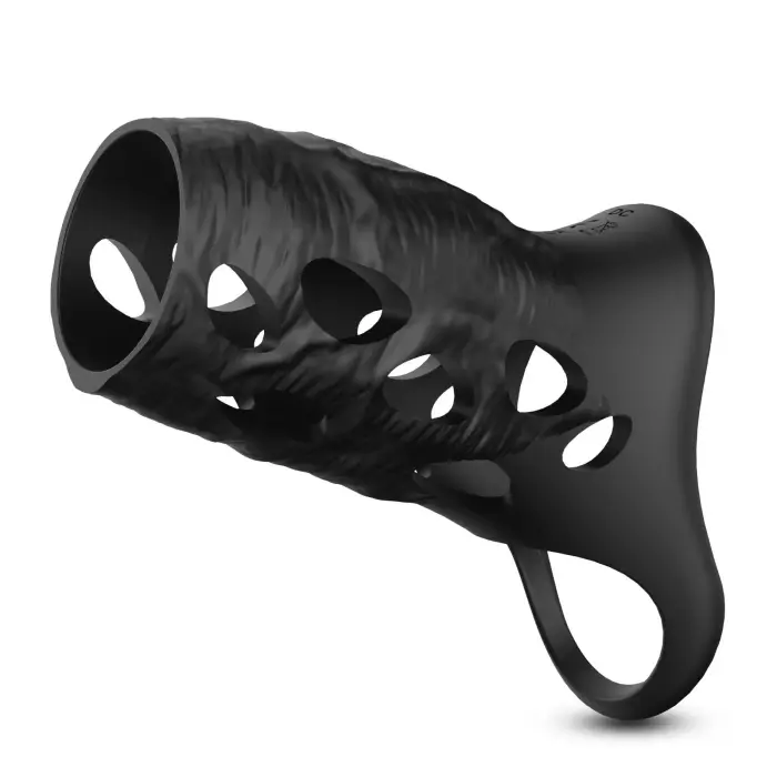 CRUSHIOUS Batiatus Armour Vibrating Penis Sleeve – 12 cm – Clear