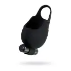 EROTIST Чехол для мошонки с кольцом для эрекции и вибрацией – черный Фото num