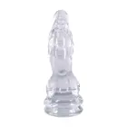 Doc Johnson Crystal Jellies Invader – fantāzijas dildo ar piesūcekni – caurspīdīgs – 21,6 cm — Foto 4
