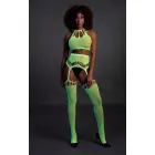 Two Piece with Crop Top and Stockings - Green - XS/XL Foto 4