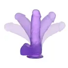 7" Jelly Studs Crystal Dildo – 18 cm (7″) – Violets — Foto 3
