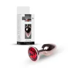 Plug-Jewellery Gold Anal Plug – 7 cm (2.8″) – Red — Photo 9