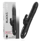 Black&Silver Kenji vibrating & rotating silicone vibrator – WatchMe compatible – 24.5 cm — Photo 9