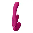Wibrator-Suki be dirželių strap-on vibratorius – 22 cm (8.7″) – rožinis — Nuotrauka 8