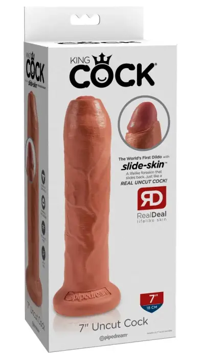 KC 7 ümberlõikamata päevitunud dildo – 17.8 cm (7″)