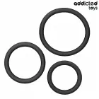 Addicted Toys Silicone Support Rings Set 3 Sizes Black — Photo 5