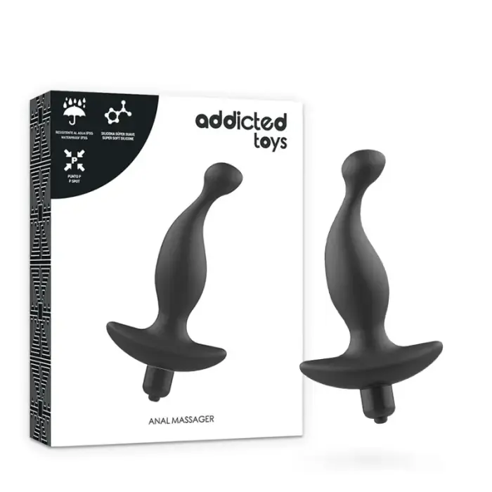 Addicted Toys Model 1 вибрирующая анальная пробка – 8 cm (3.1″) – Черный