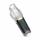 Teazers – automatic masturbator with thrusting, rotation and vibration, rechargeable – black – 25 cm — Photo 1