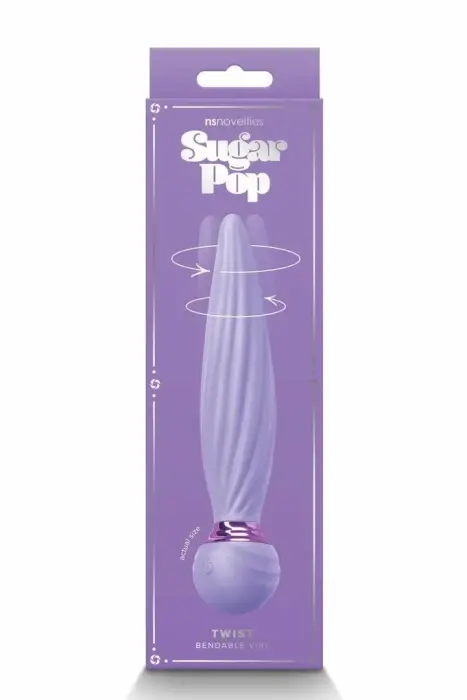 Sugar Pop Twist – вращающийся интимный прибор – фиолетовый – силикон – 16 см