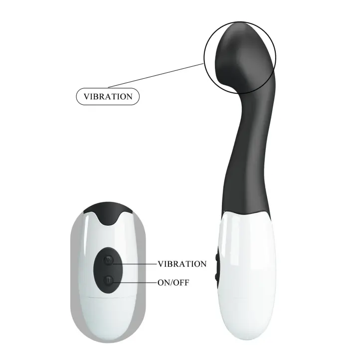 PRETTY LOVE Charles vibrators – melns Foto 6