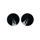 Kinky Diva krūšu uzlīmju komplekts – melns – One size Foto 1