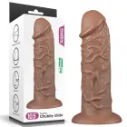 LoveToy Legendary Realistic Chubby Dildo – realistiškas dildo – PVC – kūno spalvos – 26,7 cm — Nuotrauka 1