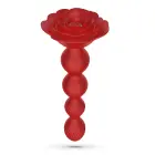 Rosaline – Rotējošs anālais rozes formas spraudnis ar tālvadības pulti – 19 cm – Sarkans — Foto 3
