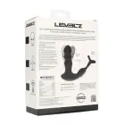Dual Vibrating Remote Rotating Head Silicone Prostate Stimulator with Cock and Ball Ring – 14 cm – Black — Photo 3