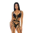 Sweet Spot Cheetah Bustier Set – Black – XL — Photo 3
