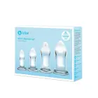 B-Vibe stikla anālo dilatatoru komplekts – Caurspīdīgs — Foto 3