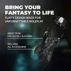 Seksuāla policistes kostīms – melns – S/M Foto 5