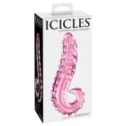 Pipedream Icicles No. 24 rozā stikla dildo – 15.5 cm (6.1″) — Foto 1