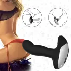 Silicone Prostate Massager with Pulsating Function, Heating and Remote Control – Black — Photo 12