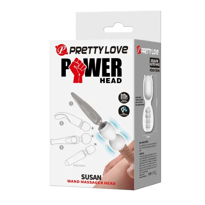 Pretty Love Power Head wand masāžas uzgalis – 11.4 cm Foto 8