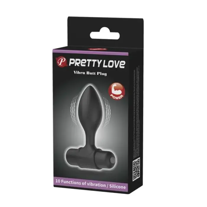 PRETTY LOVE Vibra анальная пробка – Черный